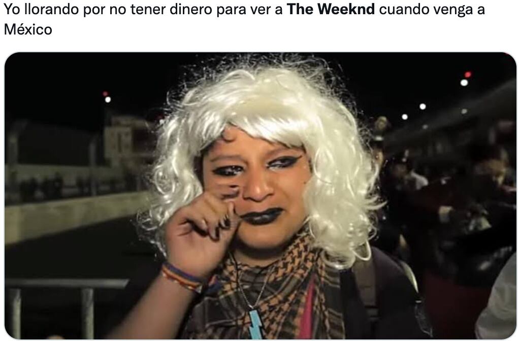 Memes de The Weeknd por su próximo concierto en CDMX