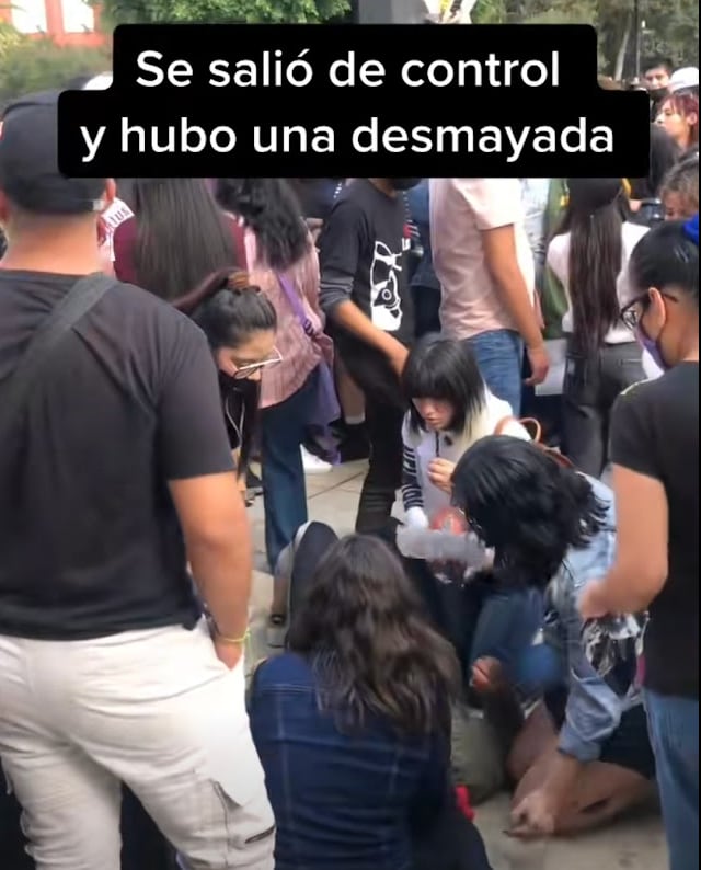 Fan se desmayó por la mala organización