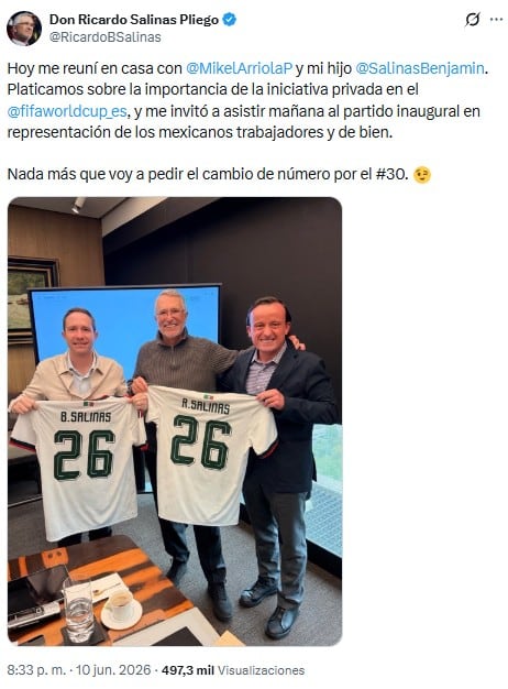 Visita de Mikel Arriola a Salinas Pliego