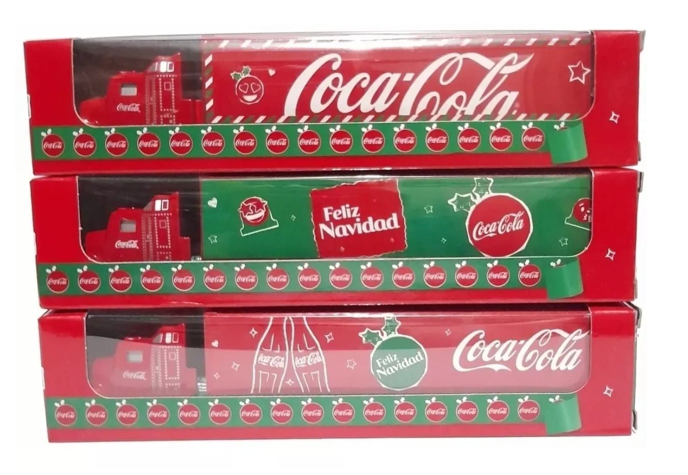 Camiones coleccionables navideños de Coca Cola