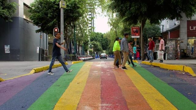 Zona Rosa se pintó de colores para celebrar el orgullo LGBTI.