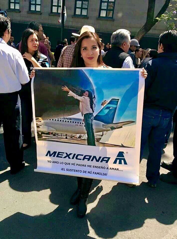 Familiar de trabajador de Mexicana de Aviación