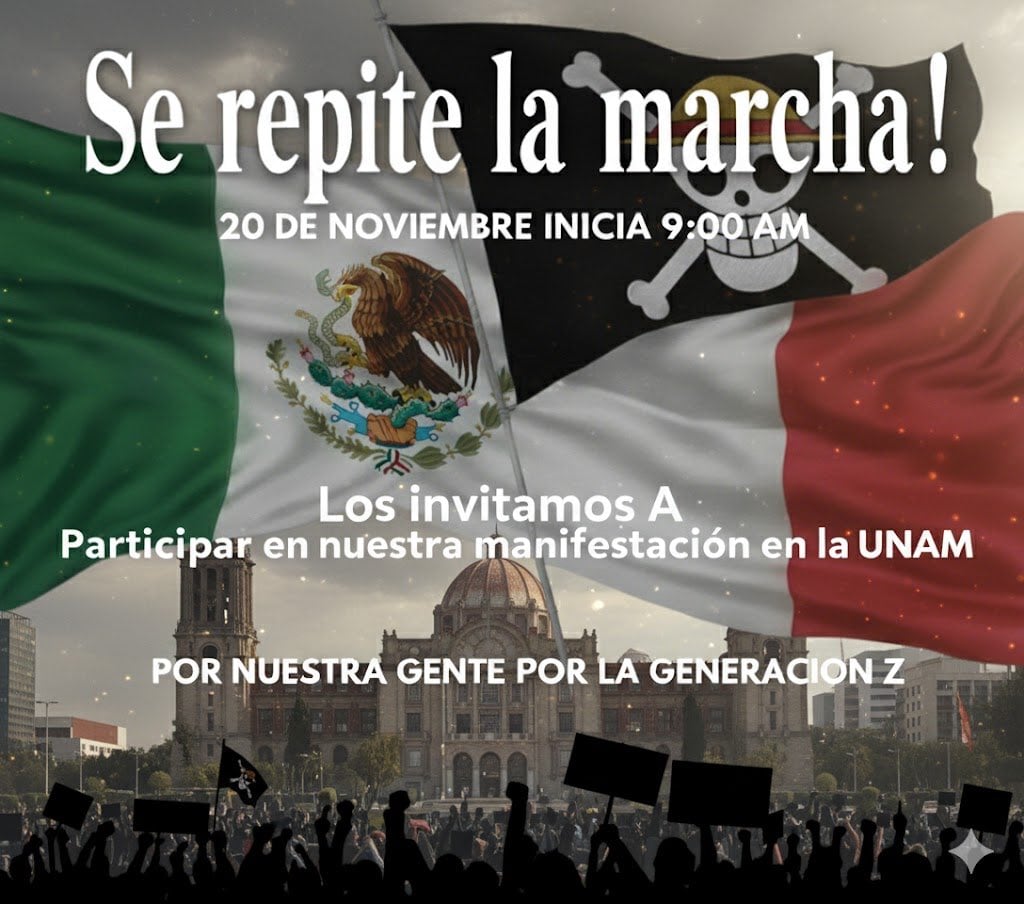 Marcha de la generación Z en la UNAM