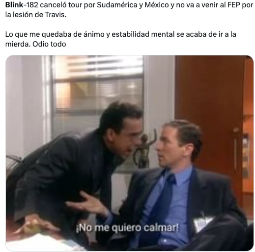 Memes culpan a Travis Baker por la cancelación de los conciertos de Blink 182