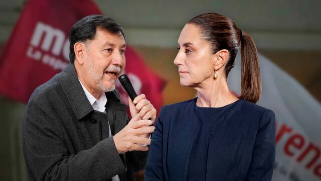 Gerardo Fernández Noroña y Claudia Sheinbaum