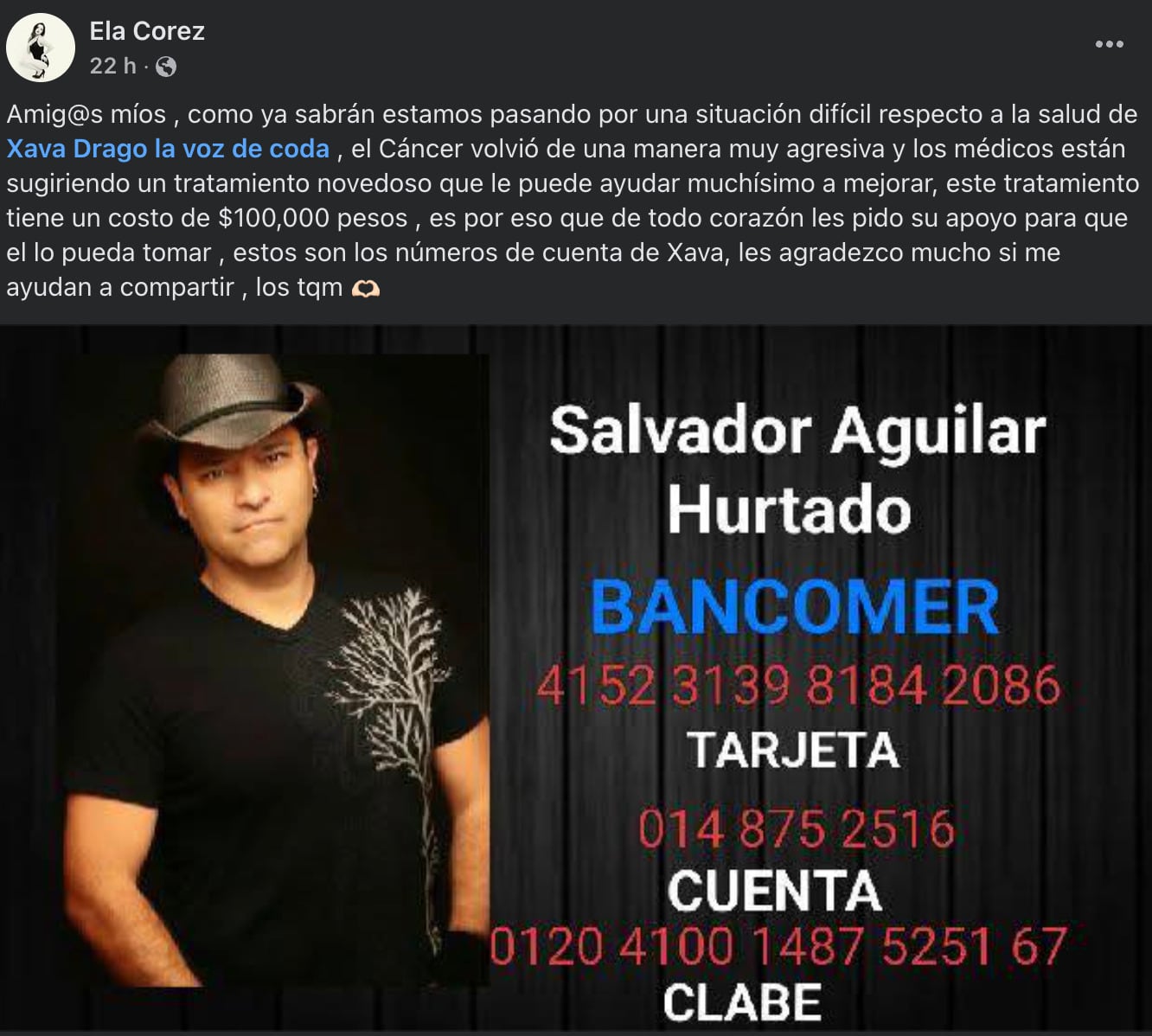 Piden apoyo para el tratamiento de Xava Drago contra el cáncer
