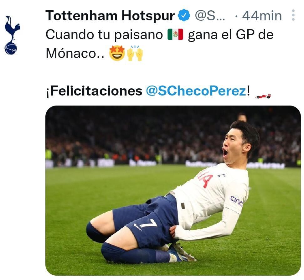 Felicitaciones a Checo Pérez