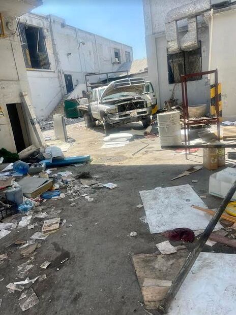 Empresa de Jesús Martínez Pompa es vandalizada/Foto: Plácido Garza