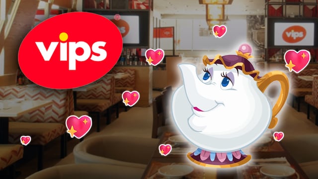 Vips vende la tetera de La Bella y la Bestia