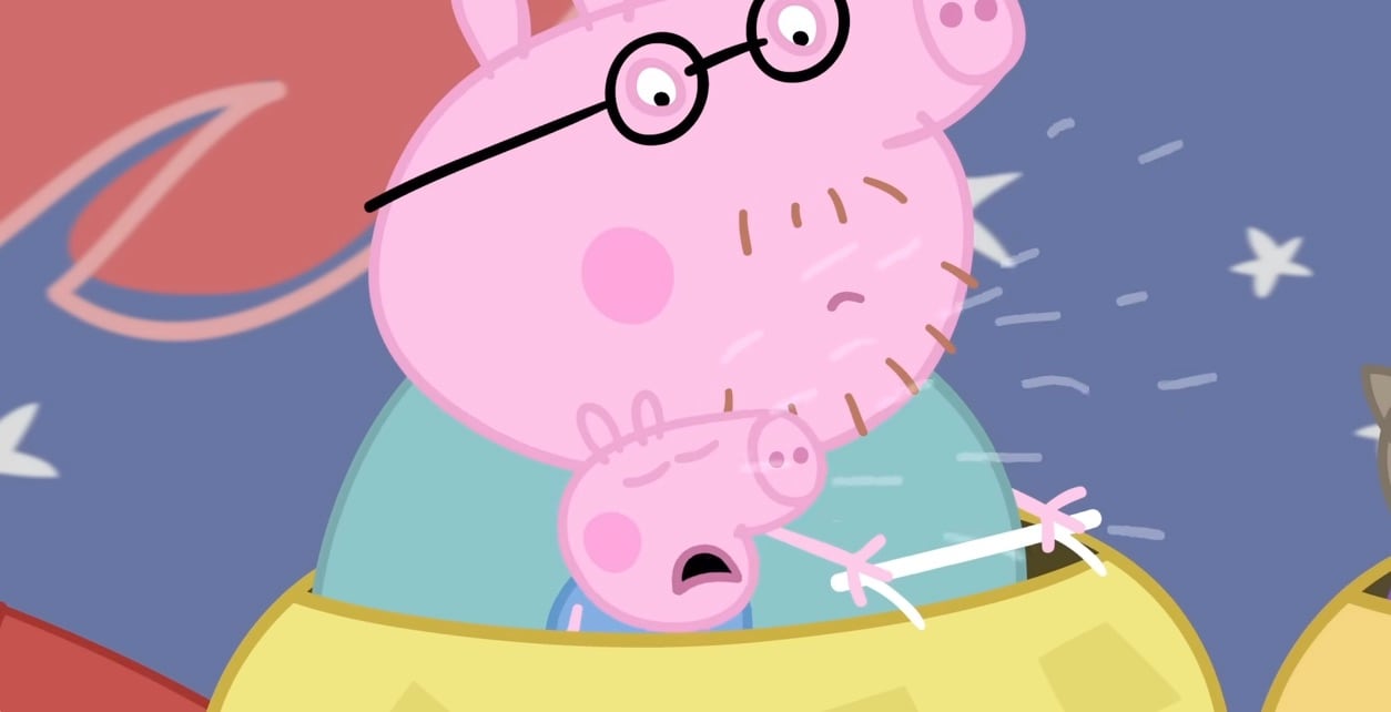 Peppa Pig por Día Internacional de la Montaña Rusa