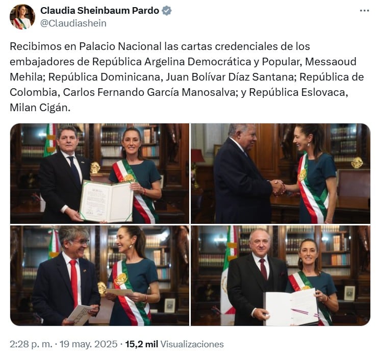 Claudia Sheinbaum recibió a Ron Johnson