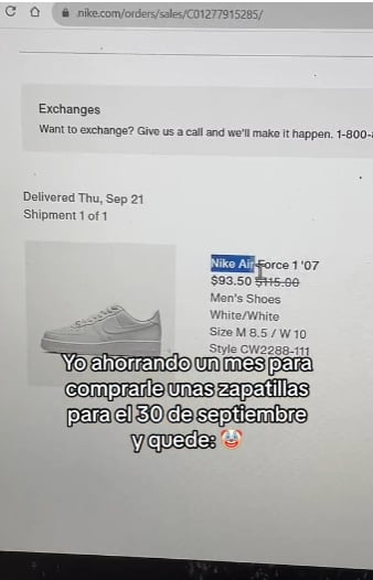 Compró tenis a su novio y él fue malagradecido