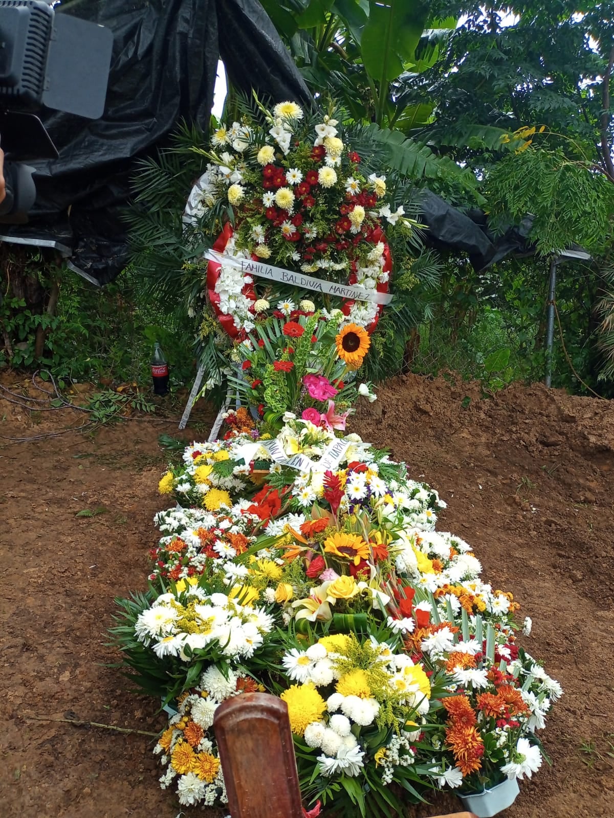 Ataúd Pablo, uno de los 53 migrantes muertos en el tráiler de San Antonio, Texas, Estados Unidos.
Fue enterrado en Veracruz
