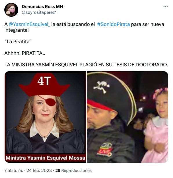 Memes a Yasmín Esquivel por plagio de tesis de Doctorado
