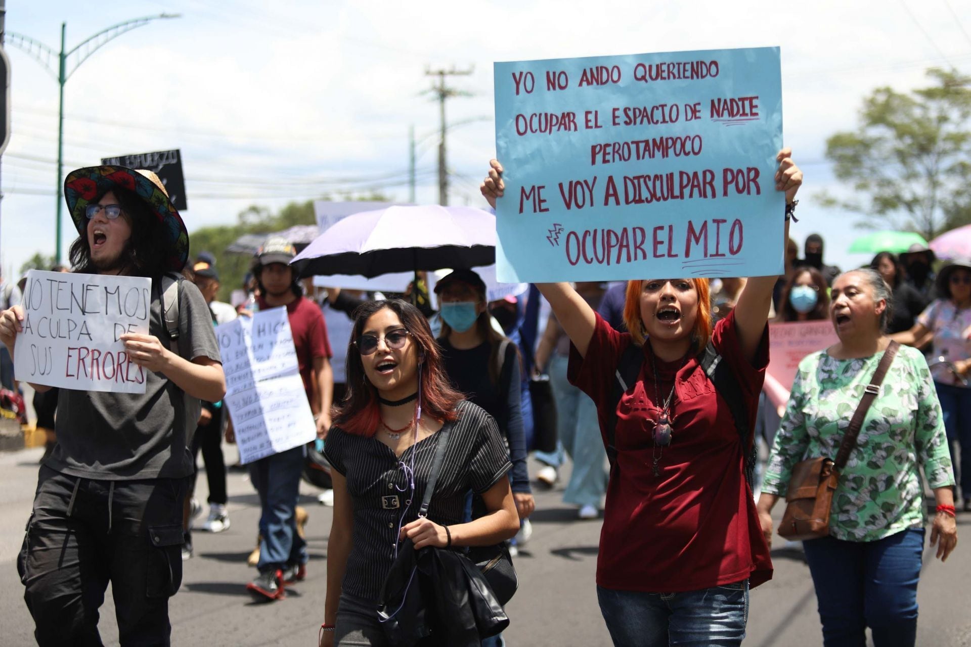 Protesta de aspirantes a la UNAM contra aplicación del examen de control