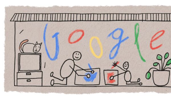 Google dedica su Doodle al Día del Padre del domingo 16 de junio en México