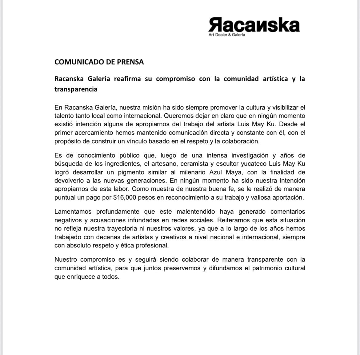 Anna Sofía Racansky se disculpa tras confrontación con Luis May por el Azul Maya