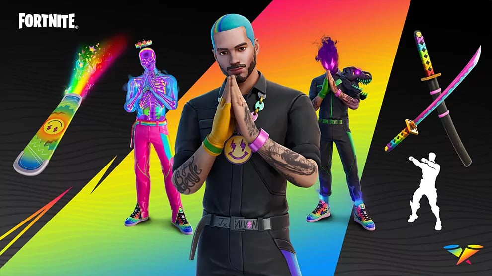 Skin de J Balvin en 'Fortnite'