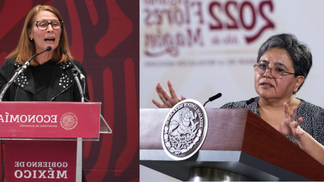 Tatiana Clouthier y Raquel Buenrostro