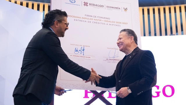 Julio Menchaca fortalece a mipymes; créditos Nafin+Hidalgo crecen casi 10 veces.