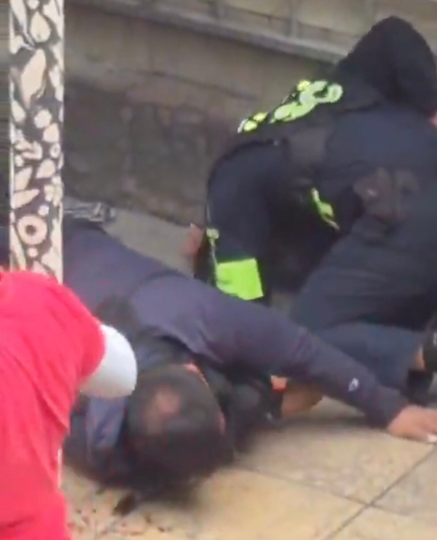 Agresión a policías en Centro Histórico de CDMX