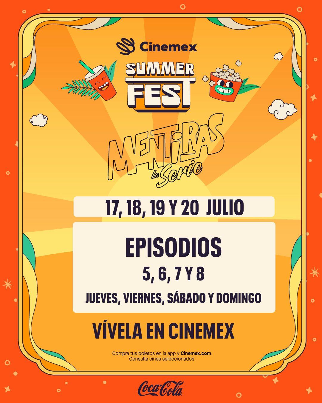 Mentiras, la serie en Cinemex