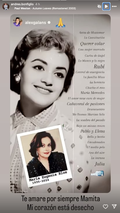 Muere María Eugenia Ríos