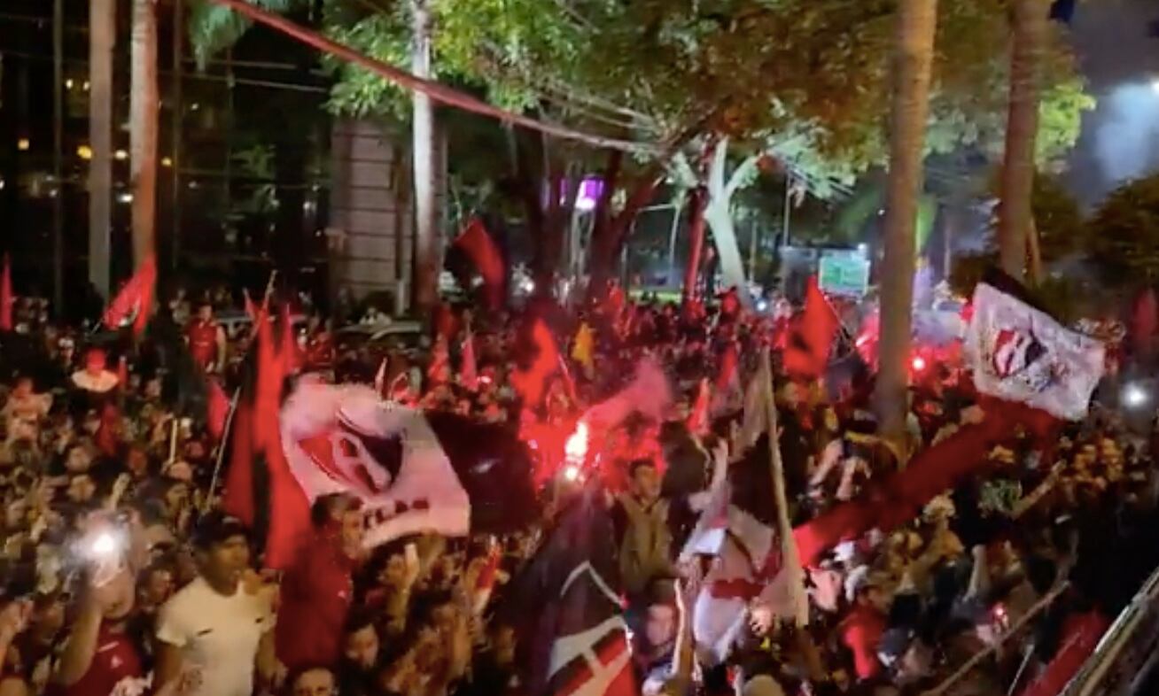 Aficionados le cantaron al Atlas FC previo a la final