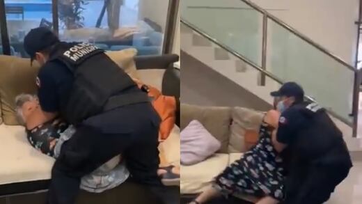 VIDEO: Policías de Cancún someten a una adulta mayor
