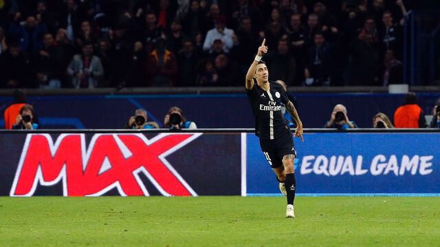 Di María rescató el empate para el PSG ante el Napoli