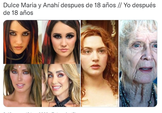 Memes de RBD por Anahí y Dulce María.