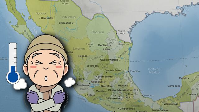 Gran masa de aire frío dejará como congelador a estos estados