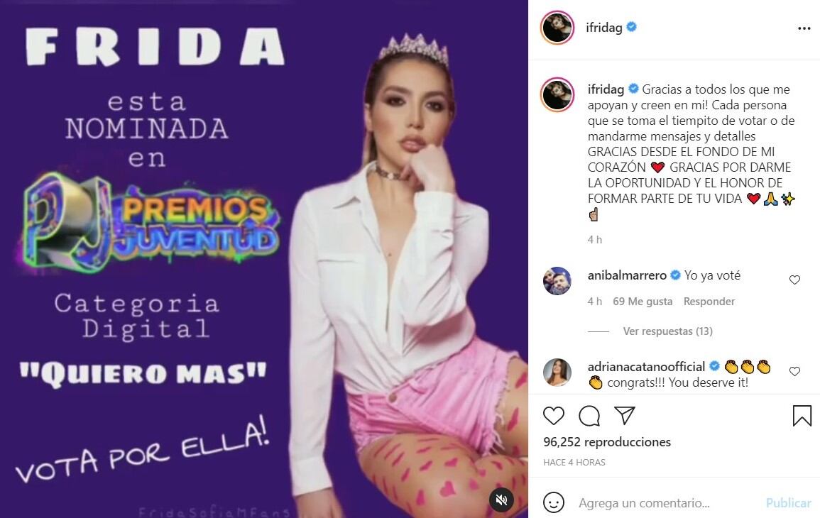 Publicación de Instagram - @ifridag