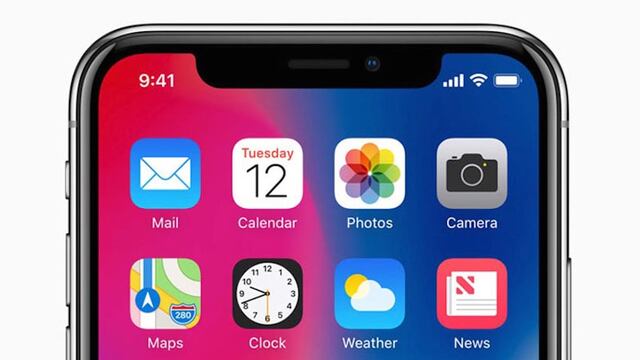 Muesca del iPhone X.