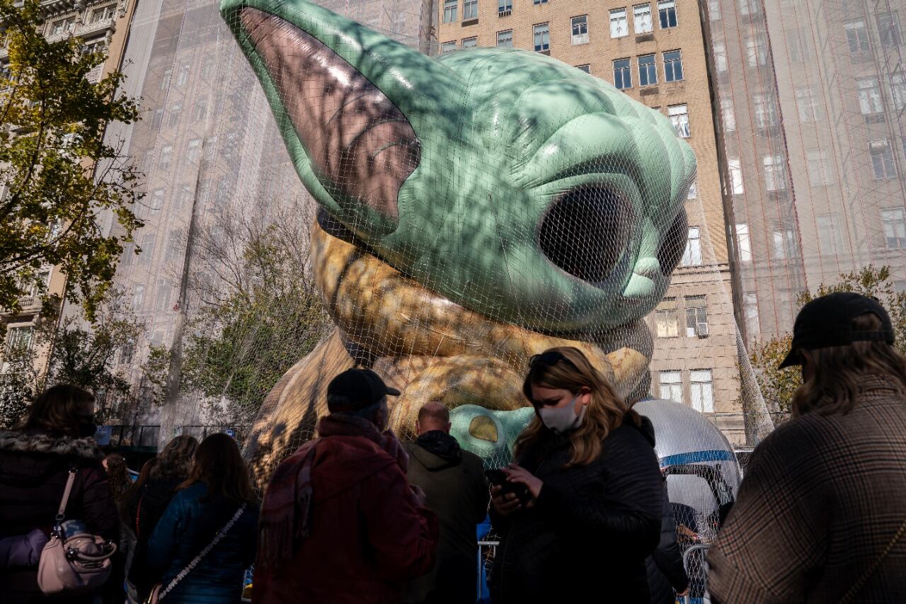 Baby Yoda, desfile de Acción de Gracias