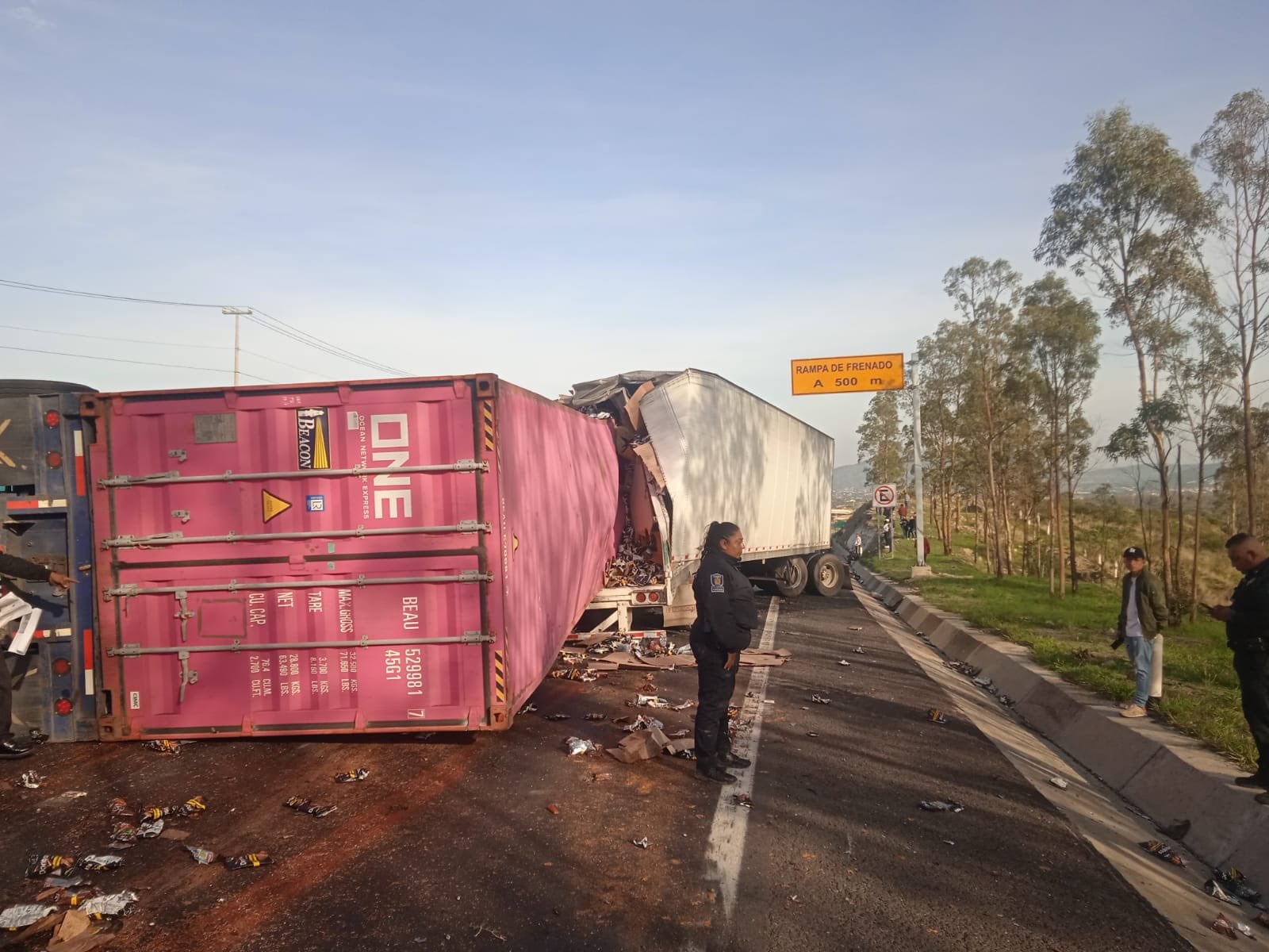 Accidente en la carretera Calpulalpan-Texcoco hoy 8 de julio