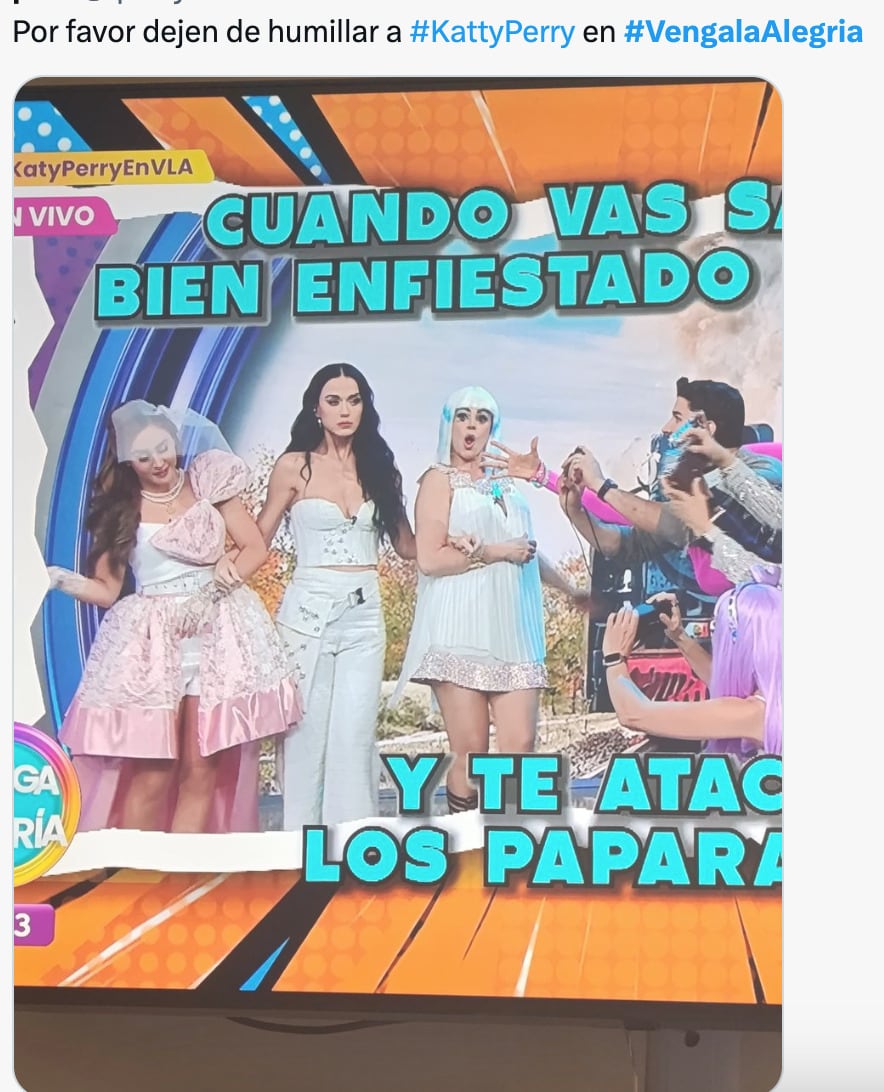 Katy Perry vivió momentos humildes en Venga la Alegría y los memes lo saben