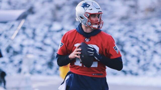 Brady durante un entrenamiento