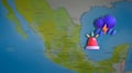 Los 8 estados con pronóstico de lluvias muy fuertes por el temporal