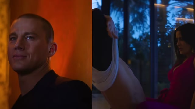 Channing Tatum y Salma Hayek en Magic Mike’s Last Dance
