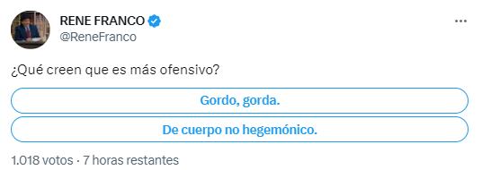 René Franco sobre la gordofobia.