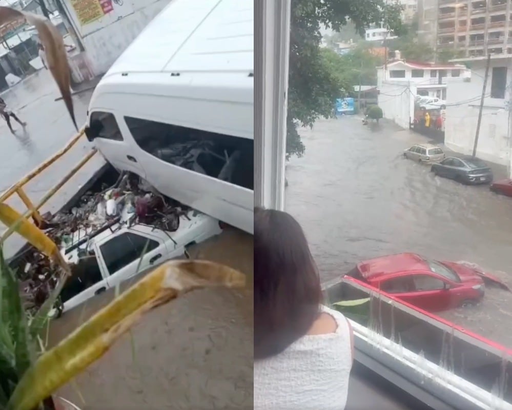 Inundaciones por lluvias en Acapulco