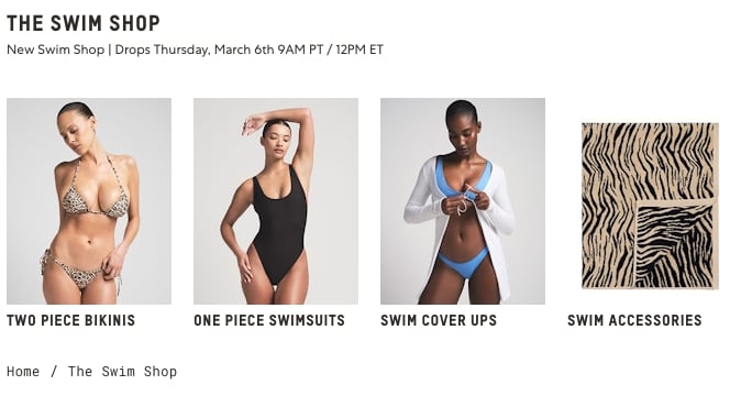 Nueva línea de trajes de baño de Kim Kardashian