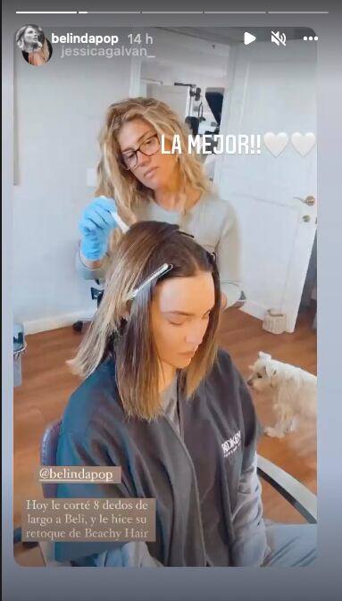 Belinda corta su cabello
