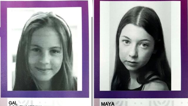 Fichas de búsqueda de Gal y Maya, sobrinas de Nicolás Celis