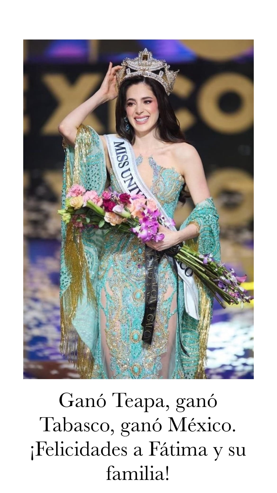 Andrés Manuel López Beltrán felicita a Fátima Bosch.