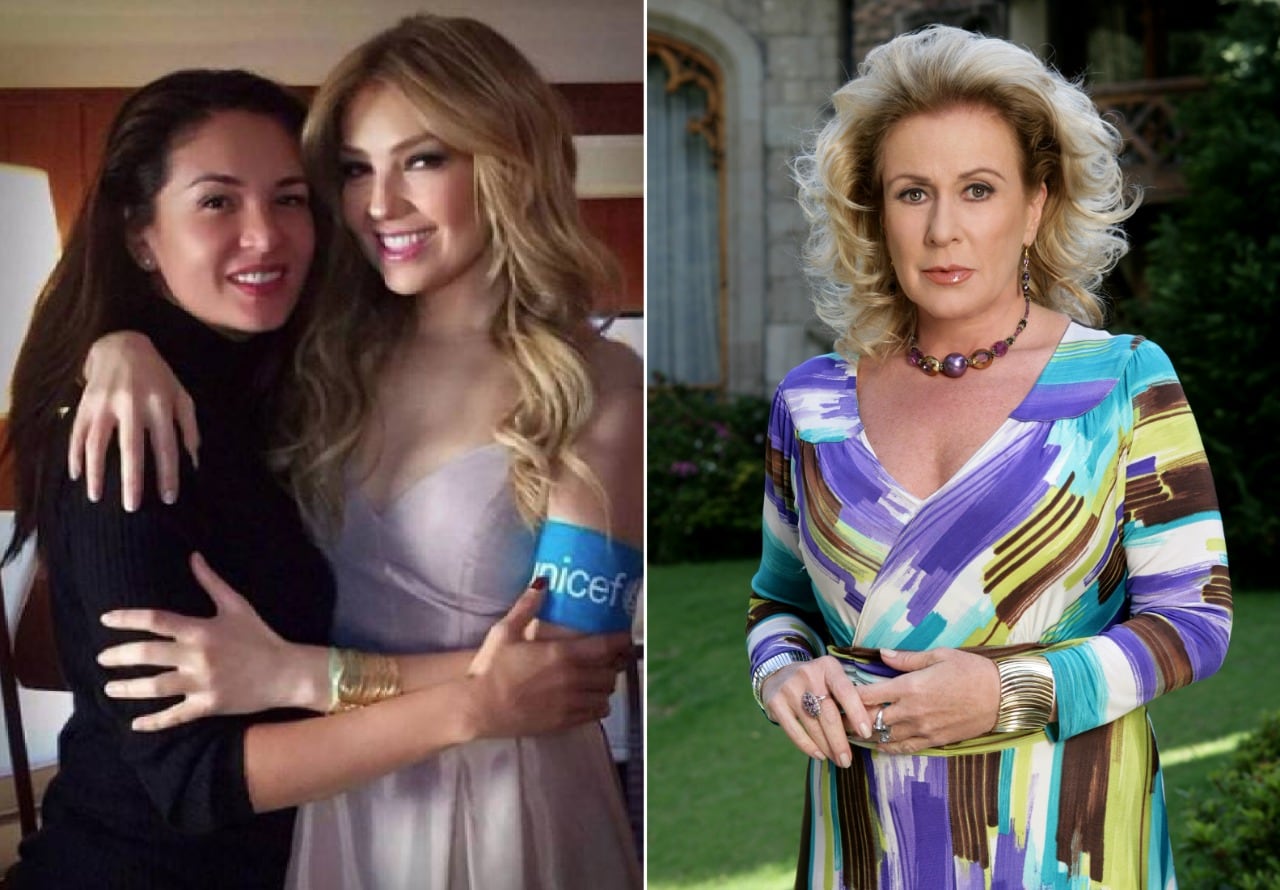 Yolanda Andrade , Thalía y Laura Zapata