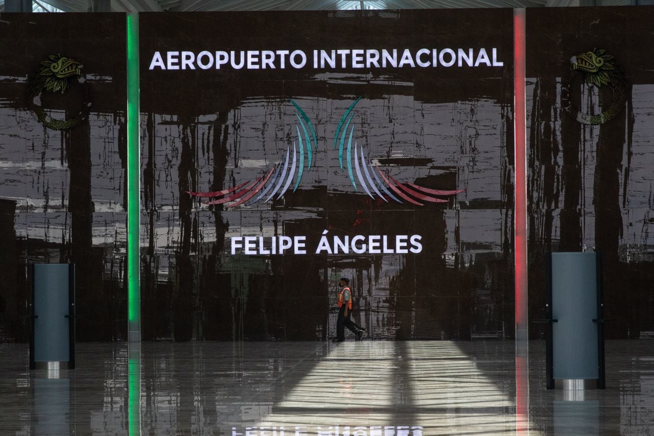 El Aeropuerto Internacional Felipe Ángeles (AIFA).