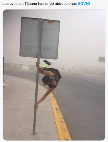 Memes de avistamientos OVNIS en Tijuana