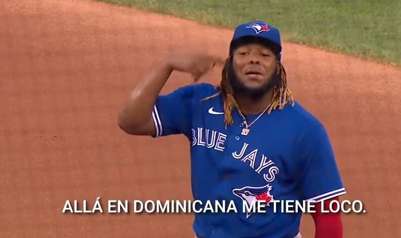 Vladimir Guerrero Jr. durante un duelo de MLB